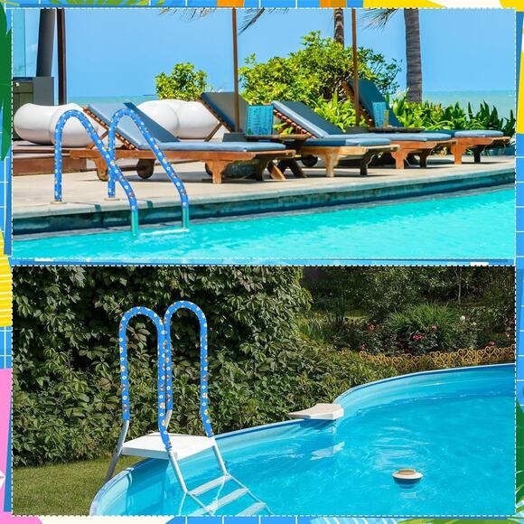 2 Pcs Pool Handrail Beach Ball Cover 8ft Swimming Pool Hand Rail Protector with - Picture 4 of 5